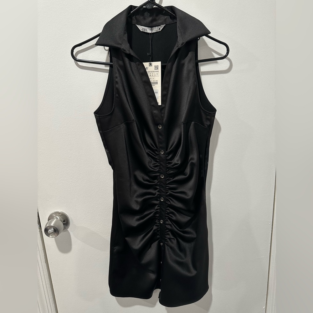 Zara collard mini dress size small
